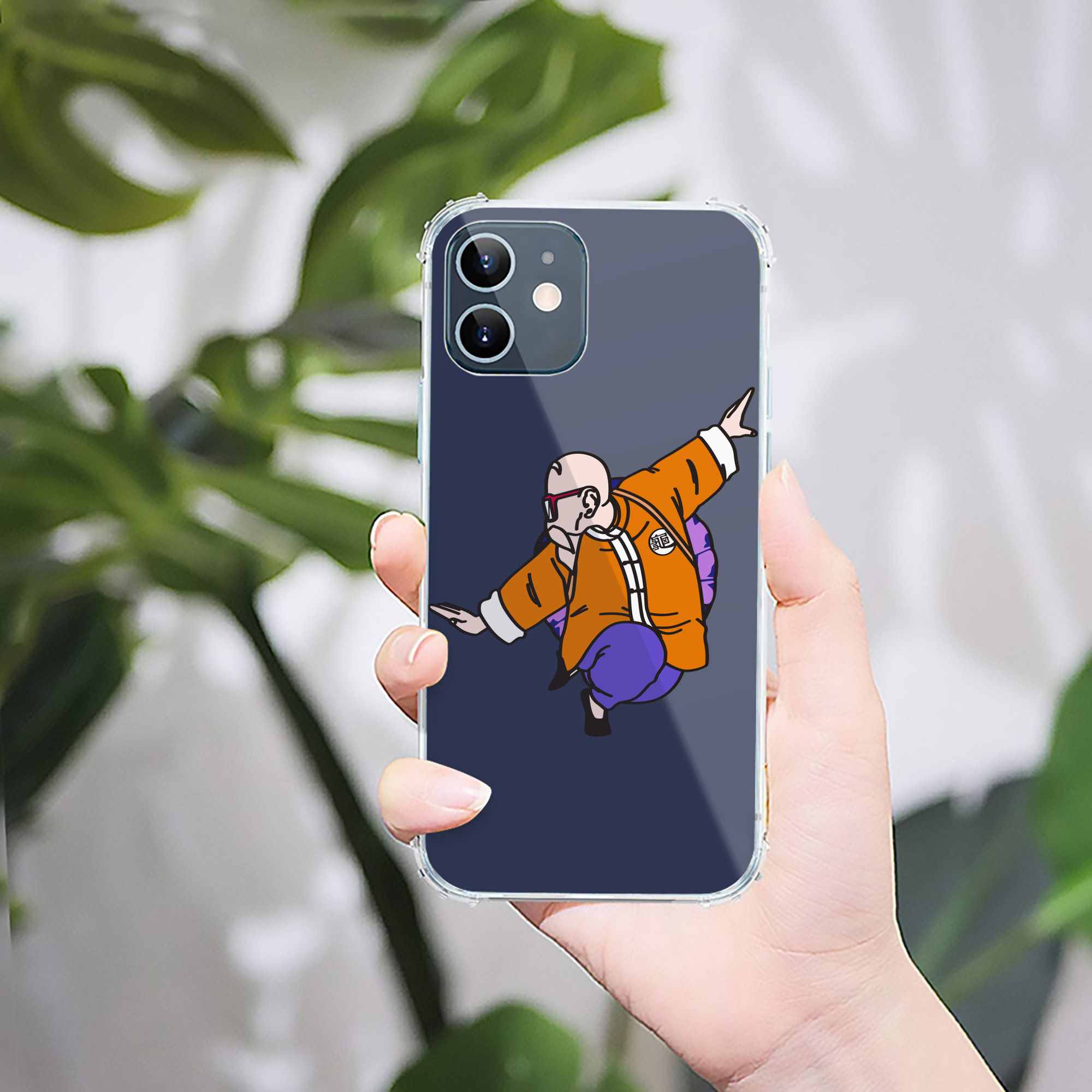 （画像用） ドラゴンボール 亀仙人（かめせんにん） DRAGON BALL Master Roshi Kame Sennin 【iPhone 12シリーズ対応】透明スマホケース（クリアソフトケース）